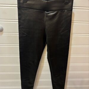 SHEIN Black Faux Leather Leggings